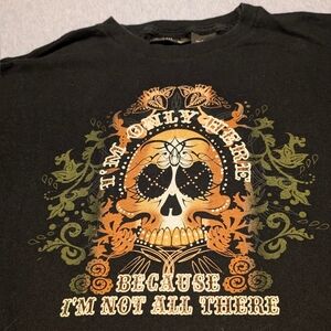 VTG Vintage No Boundaries I'm Not All There Skull Shirt